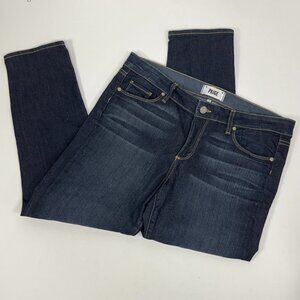 Dark Wash PAIGE Kylie Crop Stream Denim Jeans Size 32